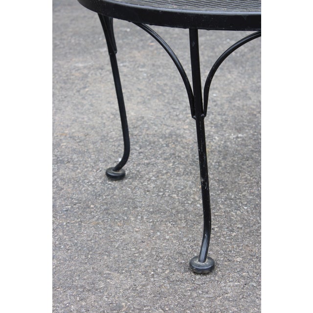 Woodard Pair of Wrought Iron Outdoor Patio Side Tables | Chairish