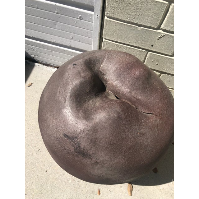 Oversized Nofa Farha Dixon clay sculpture, a well-regarded artist based in Florida. Nofa Dixon's hand-constructed clay...