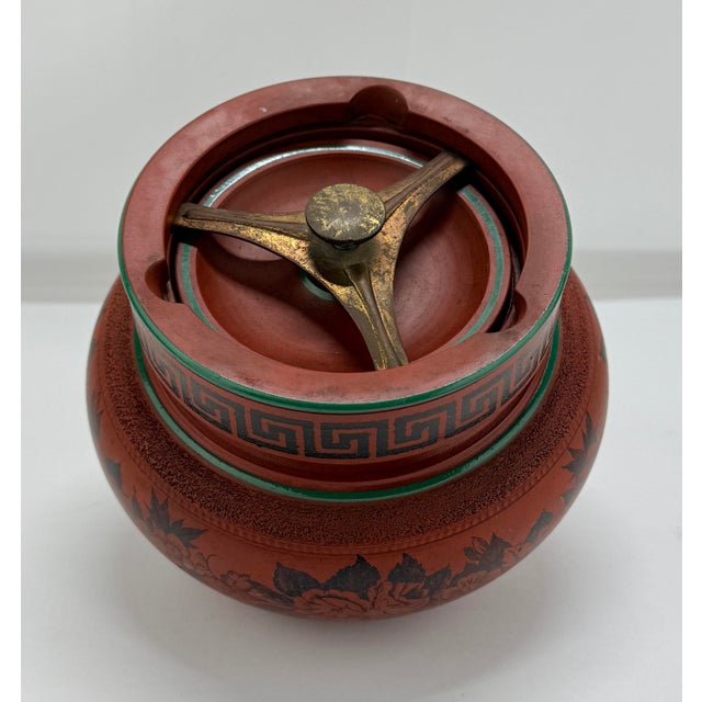 John Middleton English Redware Neoclassical Style Humidor, C. 1900 For Sale - Image 4 of 12