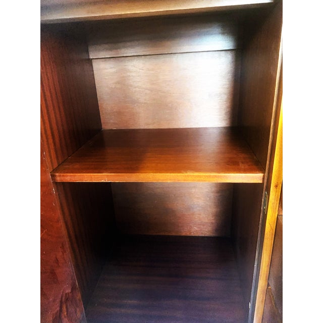 English Mahogany Cabinet with Drawers, 1960s, Set of 2 For Sale - Image 10 of 18