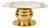 Console Table in Brass and Gold Marble, 2000s For Sale