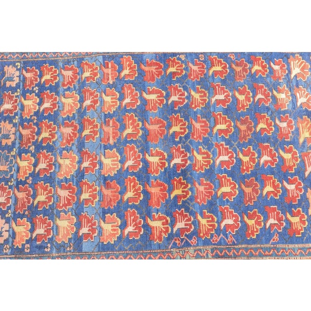 Red Antique Zehour Rug 3'5'' x 5'2'' For Sale - Image 8 of 12