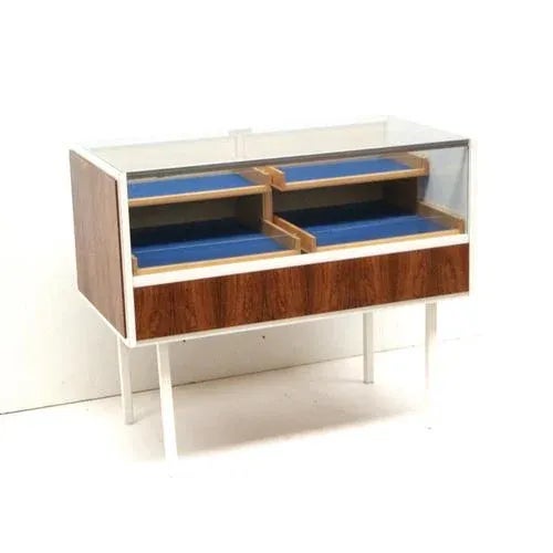 Vintage Glass Counter with Drawers, 1970s For Sale - Image 9 of 9