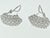2020s 1960s 12 Carat Diamond Cocktail Stud Earrings in 14 Karat White Gold For Sale - Image 5 of 8
