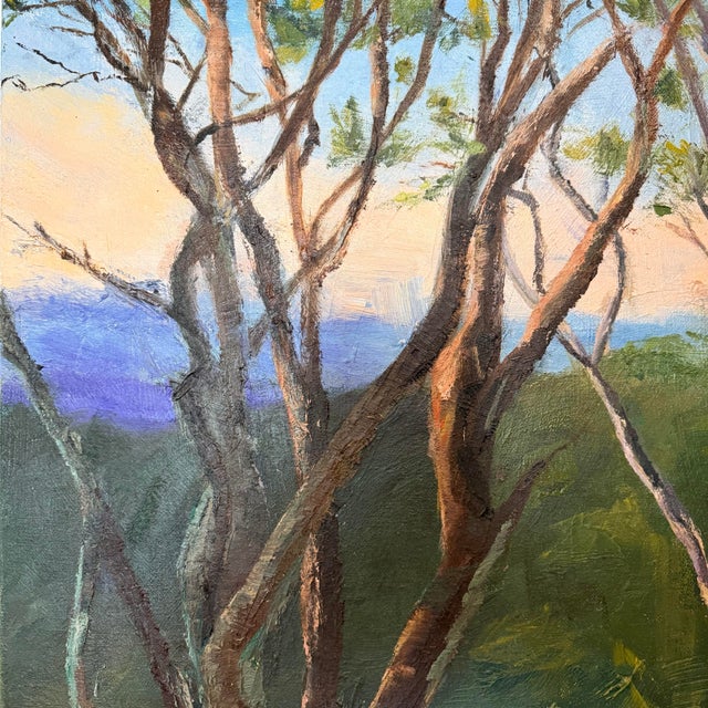 Textile Spring in the Hollow, Original Oil Painting by Julia Lawing For Sale - Image 7 of 10