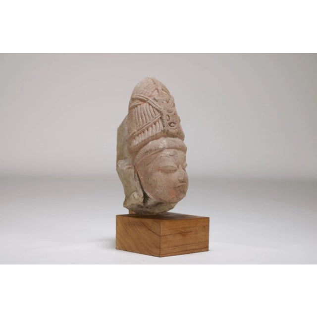 Central Indian Artist, Shiva Head, 10th Century, Stoneware For Sale - Image 3 of 7