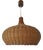 Mid-Century Modern Wicker Pendant, 1970s For Sale