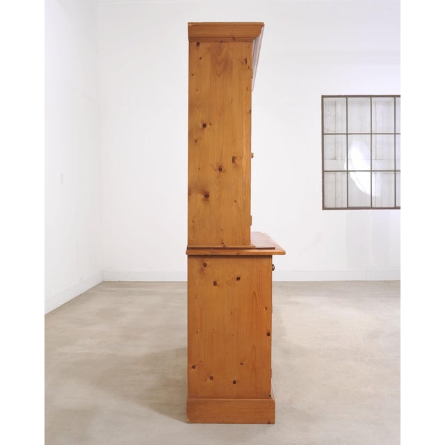 Wood Country English Georgian Pine Bookcase Astragal Glazed Doors For Sale - Image 7 of 18