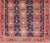 Antique Persian Bidjar Rug With All-Over Floral Motifs in Red and Blue 5'0 X 7'9 For Sale - Image 4 of 12