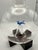 Wood Vintage Michael Graves Swid Powell Hand Blown Glass Wine Decanter Bird Aerator - New in Box For Sale - Image 7 of 10