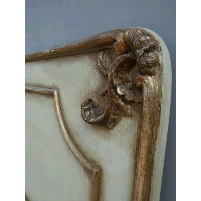 1950s Antique Lacquered Headboard, 1950s For Sale - Image 5 of 7