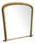 Large Antique 19th Century English Gilt Arched Top Overmantle Mirror For Sale