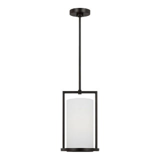 Thom Filicia by Visual Comfort Studio Sherwood 1-Light Small Pendant in Aged Iron For Sale