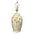 Chinoiserie Style Floral Antique White Ceramic Table Lamp For Sale
