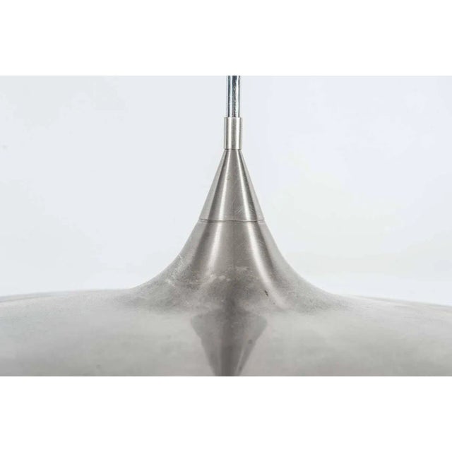 Sleek Stainless Steel Pendant Lamp by Harco Loor, 1990s For Sale - Image 3 of 6
