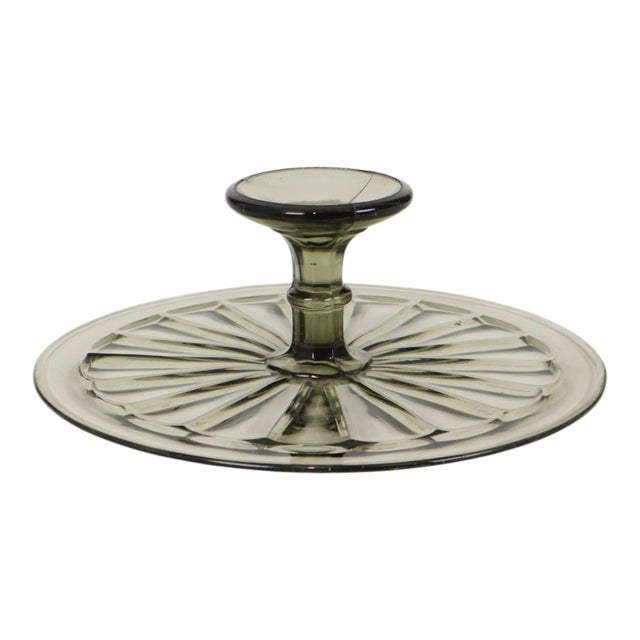 Art Deco Grey Cake Platter, 1930s For Sale - Image 14 of 16