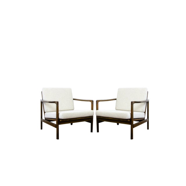 Set of B-7522 Armchairs by Zenon Bączyk, 1960s For Sale