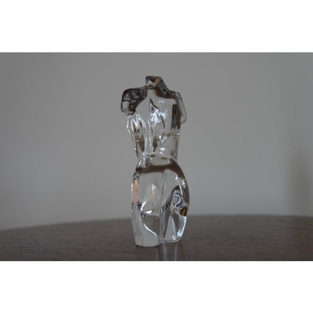 Art Deco 1970s Daum "Athena" Female Form by Pedro Ramirez Vasquez For Sale - Image 3 of 6