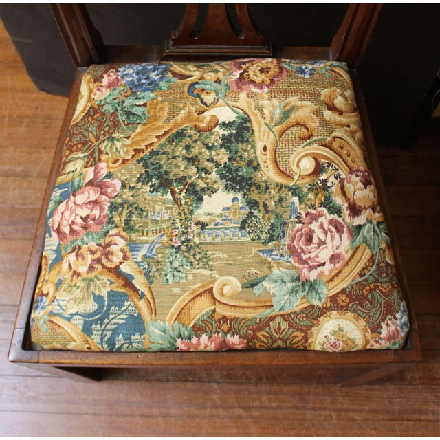 Brown Circa 1900 Georgian Revival Style Side Chair For Sale - Image 8 of 8