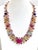 Ruby Red Bochic “Capri” Ruby Sapphire Amethyst Aquamarine & Peridot Necklace & Earrings - 3 Pieces For Sale - Image 8 of 12