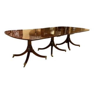 English Mahogany Dining Table, 1890s For Sale