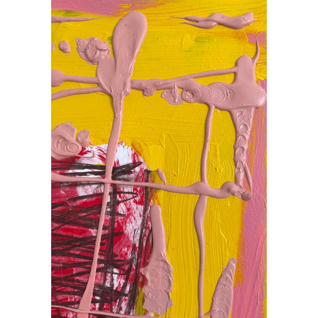 Contemporary Lesley Grainger "Imperfections" Original Abstract Painting For Sale - Image 3 of 4