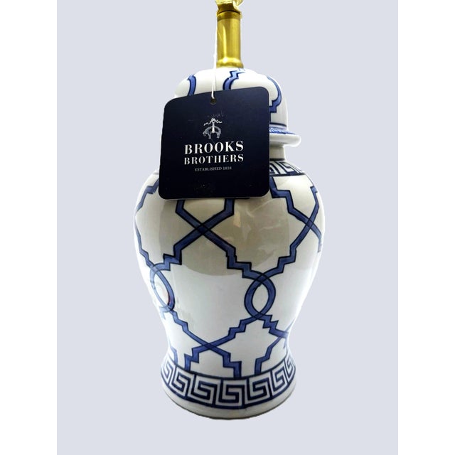 2020s Blue and White Ginger Jar Table Lamps - A Pair For Sale - Image 5 of 9