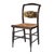 A single Upper Connecticut Valley side chair in the Hitchcock style, its turtle-back crest rising above a woven rush seat....