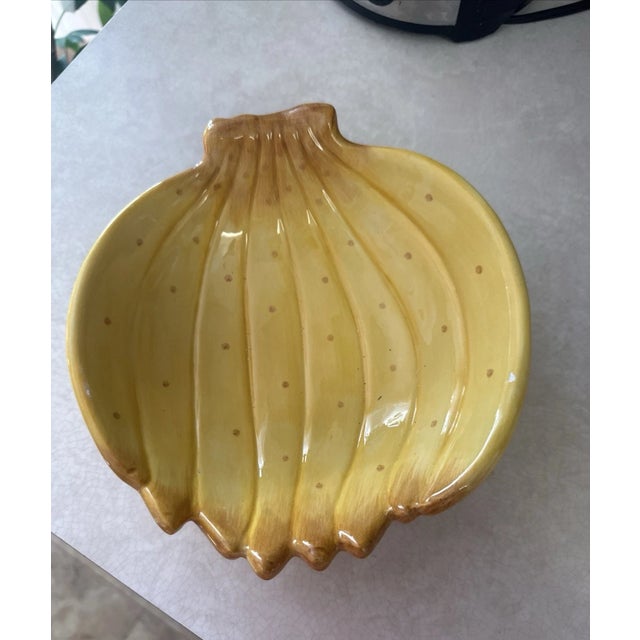 Fitz and Floyd Vintage Mid-Century Modern Fitz and Floyd Carioca Banana Earster Serving Platter Bowl For Sale - Image 4 of 4