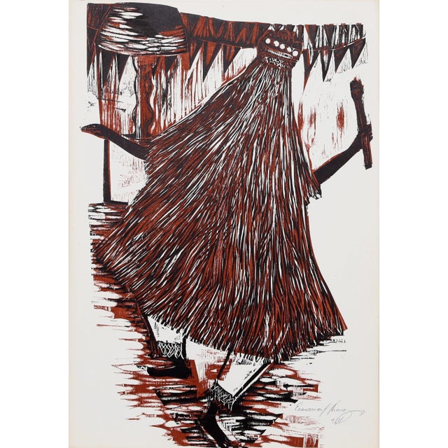 Dance from the Bahia Portfolio Araujo, Emanoel Year: 1964 Linocut, signed in pencil Edition: 369/400 Size: 21 x 14.5 in....