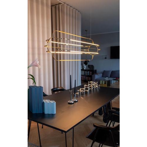 Charlotte Pendant in Brass with Gold Finish by Moss Objects For Sale - Image 6 of 9