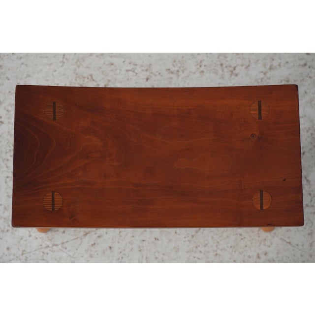 1990s 1990s Thomas Moser Cherry Curved Footstool For Sale - Image 5 of 12