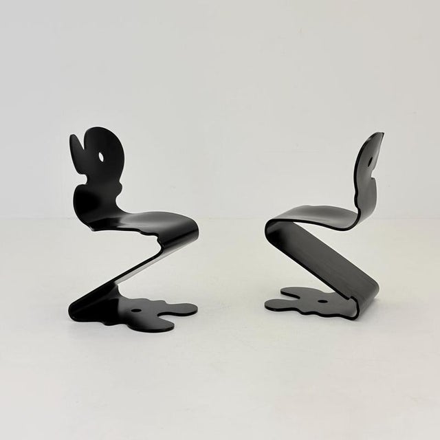 Original Pantonic 5000 chairs by Verner Panton for Studio HÅG, Denmark, 1992. An exceptional example of Verner Panton’s...