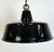 Industrial Black Enamel Pendant Lamp, 1950s For Sale - Image 6 of 18