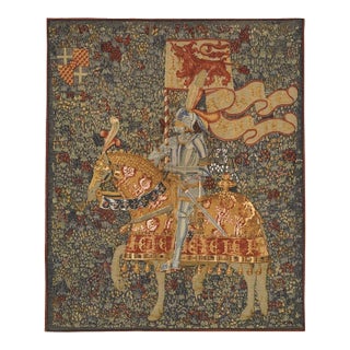 Knight at Montacute Silkscreen Tapestry - 107 X 87 Cm (3'6" X 2'10") - Requires Rod Size 2 For Sale