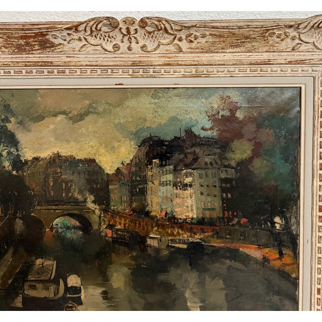 Oliver Foss, Expressionist Oil Painting Paris Scene View Architectural Visionism Olivier Foss For Sale In Miami - Image 6 of 12