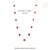 14k Gold 6.95ct Natural Mozambique Ruby Bezel Station Modern Necklace For Sale - Image 11 of 17