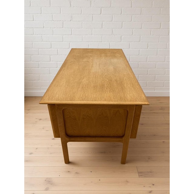 Wood Oak Executive Desk by Arne Vodder for Brouer Møbelfabrik, Denmark, 1960s For Sale - Image 7 of 17