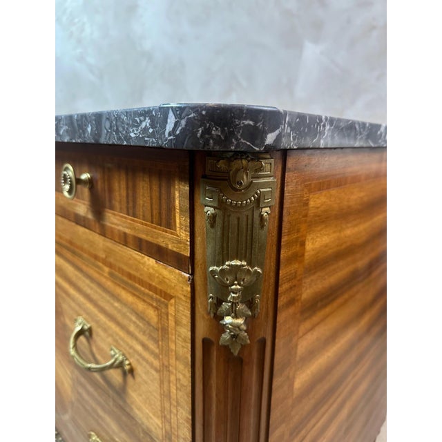 Metal Vintage Louis XVI Style Commode, 1940s For Sale - Image 7 of 14