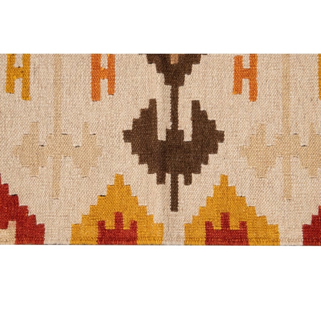 21st Century Modern Kilim Rug 4 '9'' X 6' 7''. For Sale - Image 9 of 12