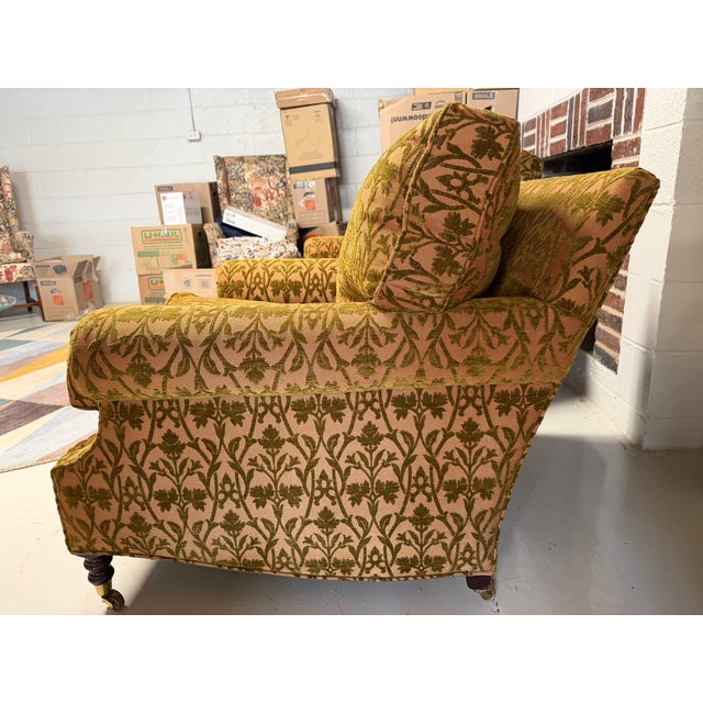 Pair of Scroll Arm Attributed to George Smith chairs For Sale In Greensboro - Image 6 of 11