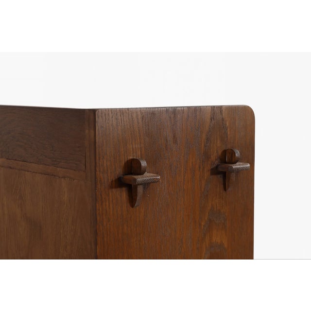 Mission Oak 3 Door Display Bookcase For Sale - Image 13 of 18