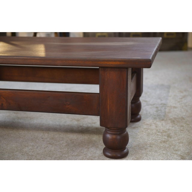 Rustic Oak Coffee Table, 1960s For Sale - Image 10 of 14