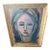 Mid 20th Century Expressionist Portrait of a Woman, Oil, in Carved Limed Frame For Sale