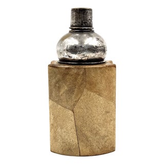 Mid-Century Modern Cream Parchment Cocktail Shaker by Aldo Tura, Italy, 1950s For Sale