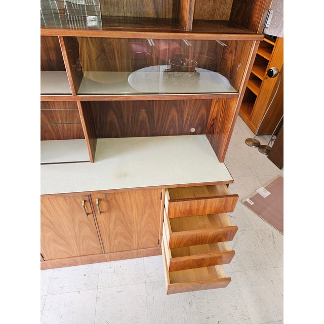 1960s Vintage Mid-Century Japanese Teak Hutch | the Ultimate Home Bar For Sale - Image 5 of 18