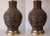 1950s Mid Century Hollywood Regency Ceramic Sgraffito Primitive Art Lamps - A Pair For Sale - Image 5 of 13