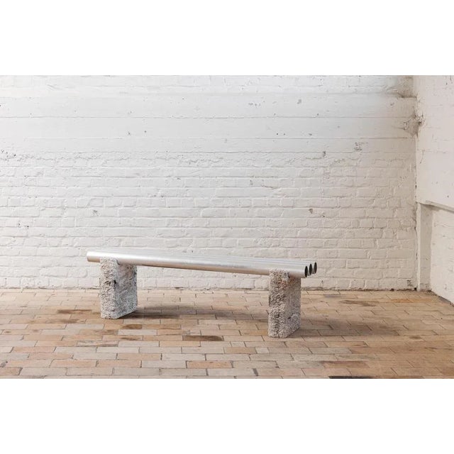 Metal Foam Bench by Arne Desmet For Sale - Image 7 of 8