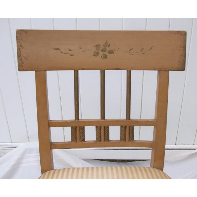 Here is Lovely John and Ralph Wiidicomb Neoclassical Side Accent Chair rarely seen This may have been repainted or just...