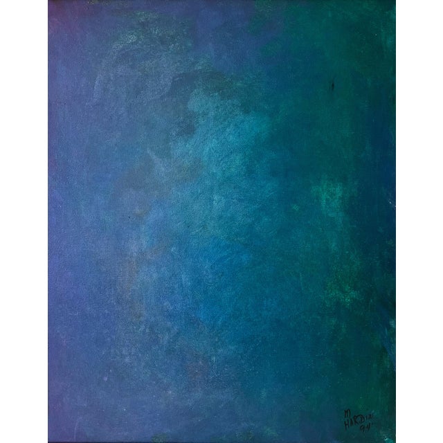 Vintage Abstract Color Study Painting | Chairish